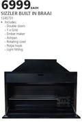 Megamaster Sizzler Built In Braai 1245731-Each