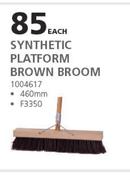 Academy Synthetic Platform Brown Broom 100617-Each