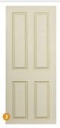 Swartland Deep Moulded Doors 4 Panel Canterbury-813 x 2032mm