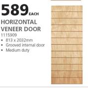 Swartland Horizontal Veneer Door-813 x 2032mm Each