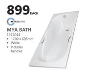 Betta Baths Mya Bath-1700 x 695mm Each