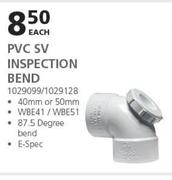 Marley PVC SV Inspection Bend-Each