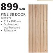 Swartland Pine BB Door-813 x 2032mm Each