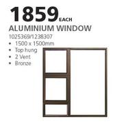 Aluminium Window-1500 x 1500mm Each