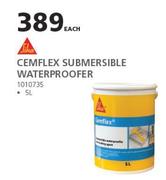 Sika 5Ltr Cemflex Submersible Waterproofer -Each 
