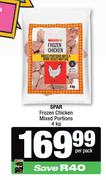 Spar Frozen Chicken Mixed Portions-4Kg Each