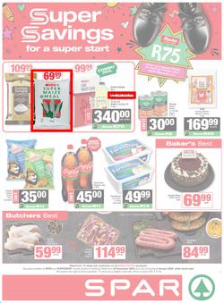 SPAR & SUPERSPAR KwaZulu-Natal Country : Super Savings (29 December 2025 - 04 January 2026), page 1
