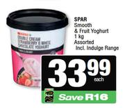 Spar Smooth & Fruit Yoghurt Assorted-1Kg Each
