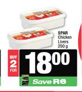 Spar Chicken Livers-For 2 x 250g