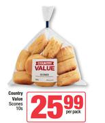 Country Value Scones-10s Per Pack