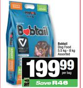 Bobtail Dog Food Assorted-5.5Kg-8Kg Per Bag