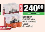 Breezer Spirit Cooler Cans-For 2 x 6 x 440ml
