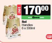 Sol Handies-For 2 x 6 x 330ml