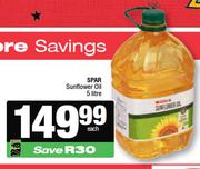 Spar Sunflower Oil-5L Each