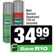 Brut Aerosol Deodorant Assorted-120ml