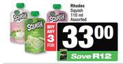 Rhodes Squish Assorted-For 3 x 110ml
