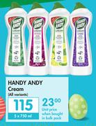Handy Andy Cream (All Variants)-5 x 750ml