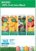 Rhodes 100% Fruit Juice Blend-6 x 2L