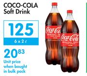 Coco Cola Soft Drink-6 x 2L
