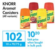 Knorr Aromat Canisters (All Variants)-10 x 70/75g