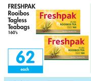 Freshpak Rooibos Tagless Teabags-160's Each