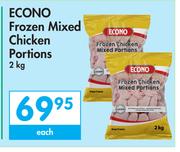 Econo Frozen Mixed Chicken Portions-2Kg Each