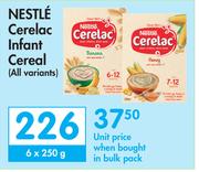 Nestle Cerelac Infant Cereal (All Variants)-6 x 250g