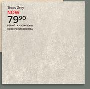 Texas Grey 430 x 430mm PG1UTE200018A-Per Sqm