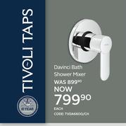 Davinci Bath Shower Mixer TVDA6600/CH-Each