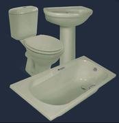 Coral Avo Top Flush 7 Piece Bath Set
