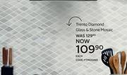 Trento Diamond Glass & Stone Mosaic-Each