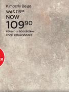 Kimberley Beige 600x600mm-Per Sqm