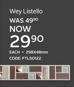 Wey Listello 298x48mm-Each