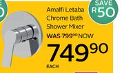 Amalfi Letaba Chrome Bath Shower Mixer-Each