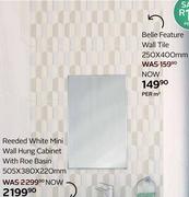 Belle Feature Wall Tile 250 x 400mm-Per Sqm