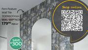 Fern Feature Wall Tile-300 x 600mm Per Sqm