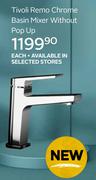 Tivoli Remo Chrome Basin Mixer Without Pop Up-Each