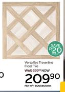 Versailles Travertine Floor Tile 800 x 800mm-Per Sqm