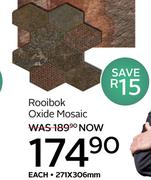Rooibok Oxide Mosaic 271 x 306mm-Each