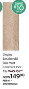 Origins Boschendal Oak Matt Ceramic Floor Tile 200 x 600mm-Per Sqm