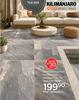Kilimanjaro Silver Quartz Charcoal Rectified Matt Porcelain Floor Tile-500 x 1000mm Per Sqm