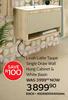 Origins Linah Latte Taupe Single Draw Wall Hung Cabinet & White Basin-450 x 600 x 400mm