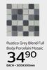 Rustico Grey Blend Full Body Porcelain Mosaic 300 x 300mm-Each