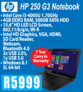 HP 250 G3 Notebook