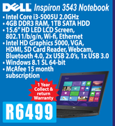 Dell Inspiron 3543 Notebook