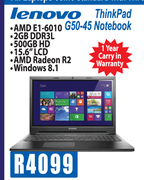 Lenovo Thinkpad G50-45 Notebook