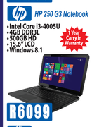 HP 250 G3 Notebook