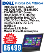 Dell Inspiron 3543 Notebook