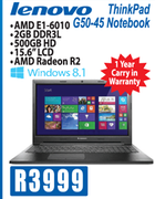 Lenovo ThinkPad G50-45 Notebook