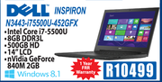 Dell Inspiron N3443-i75500U-452GFX